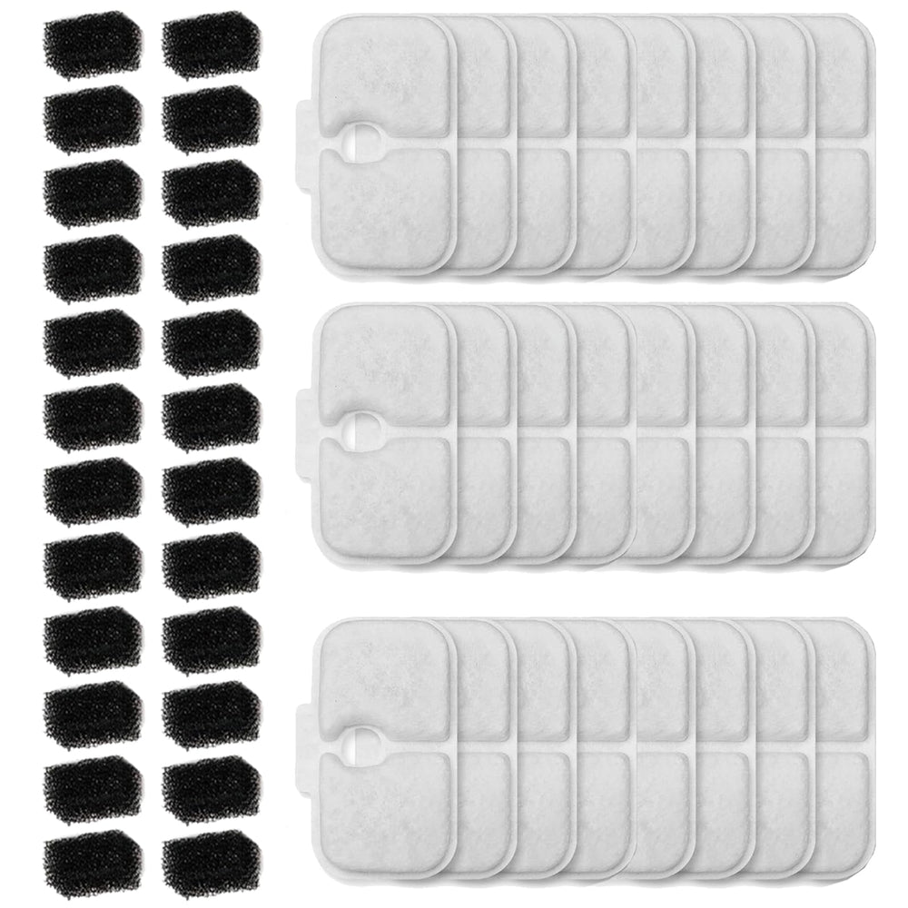 Haodlay 24-pack cat fountain filters shown with Dockstream compatibility for clean water