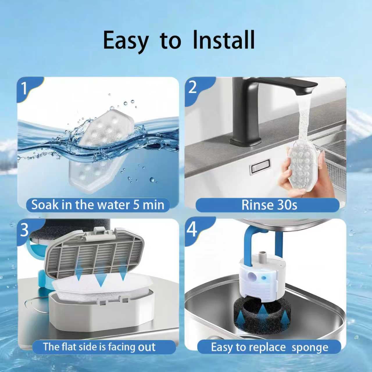 Haodlay odor and taste improvement filter for fresher drinking water