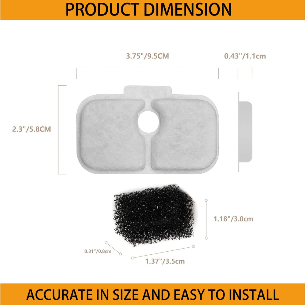 Haodlay pre-filter sponge traps hair and debris before water enters the filter.