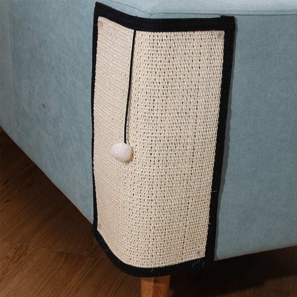 HAOZAIKEJI cat scratcher pad natural sisal surface for durable scratching.
