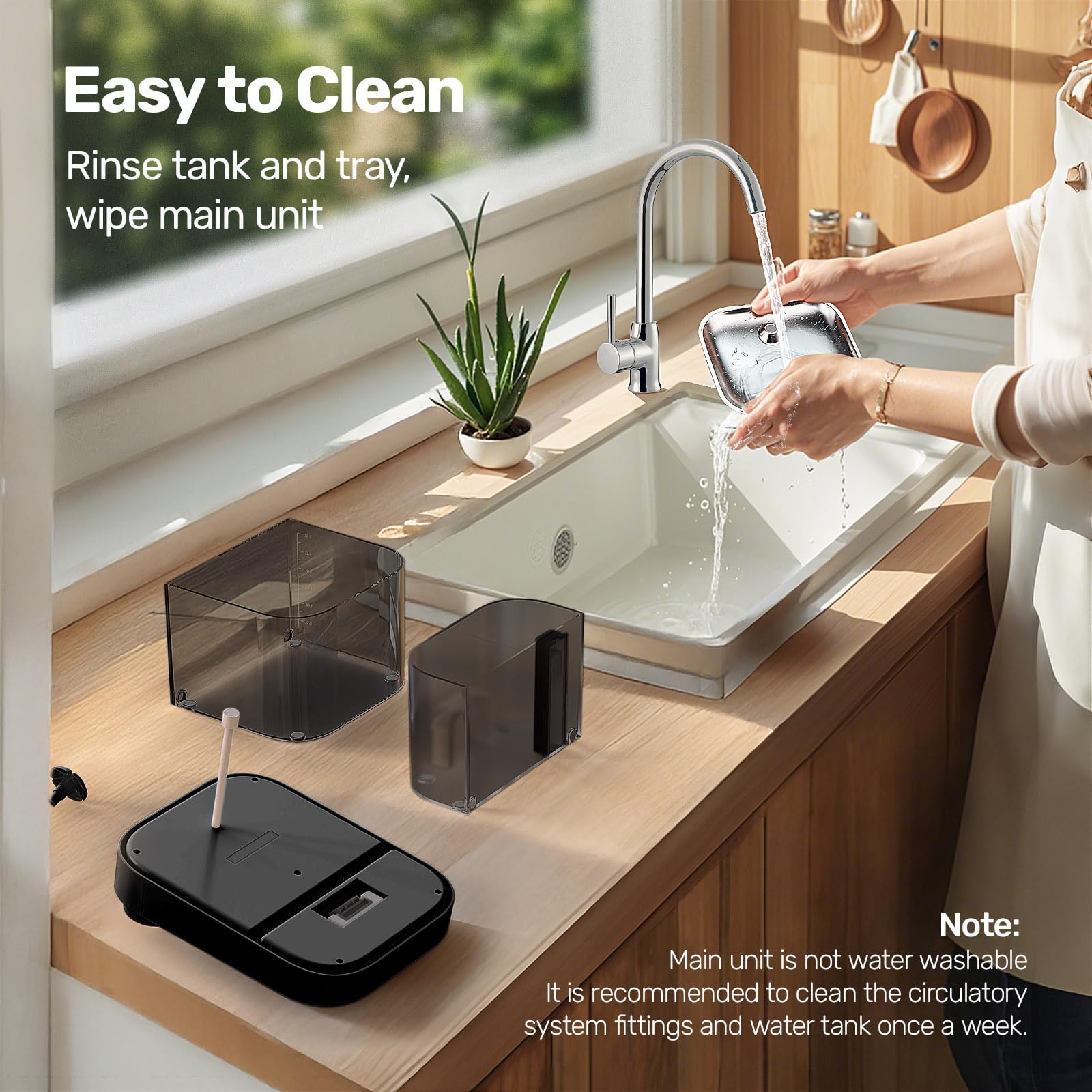 HAPAW easy-cleaning sponges aid reducing clogs.
