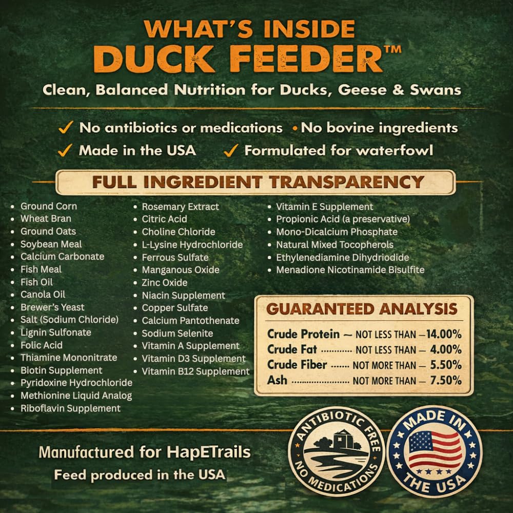 Hapetrails duck feeder replaces bread for a safer, cleaner water
