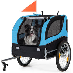 HAPPAWS dog trailer with spacious interior for comfortable pet rides.