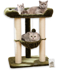 Happi N Pets 28-inch cat tree base provides sturdy support for active cats.