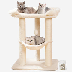 Happi N Pets 28in cat tree base provides sturdy support for rambunctious cats