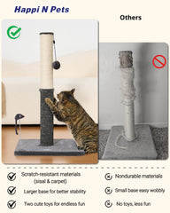 Happi N Pets 29.5-inch cat scratcher base provides stability