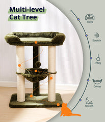 Happi N Pets cat hammock provides a cozy perch for napping.