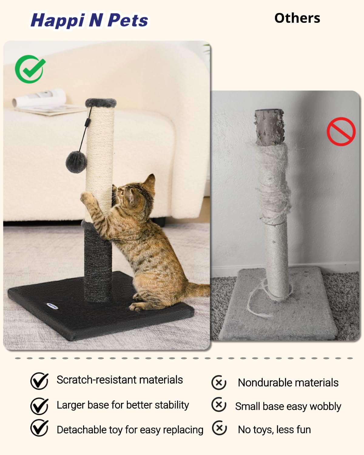 Happi N Pets compact design designed for small apartments.