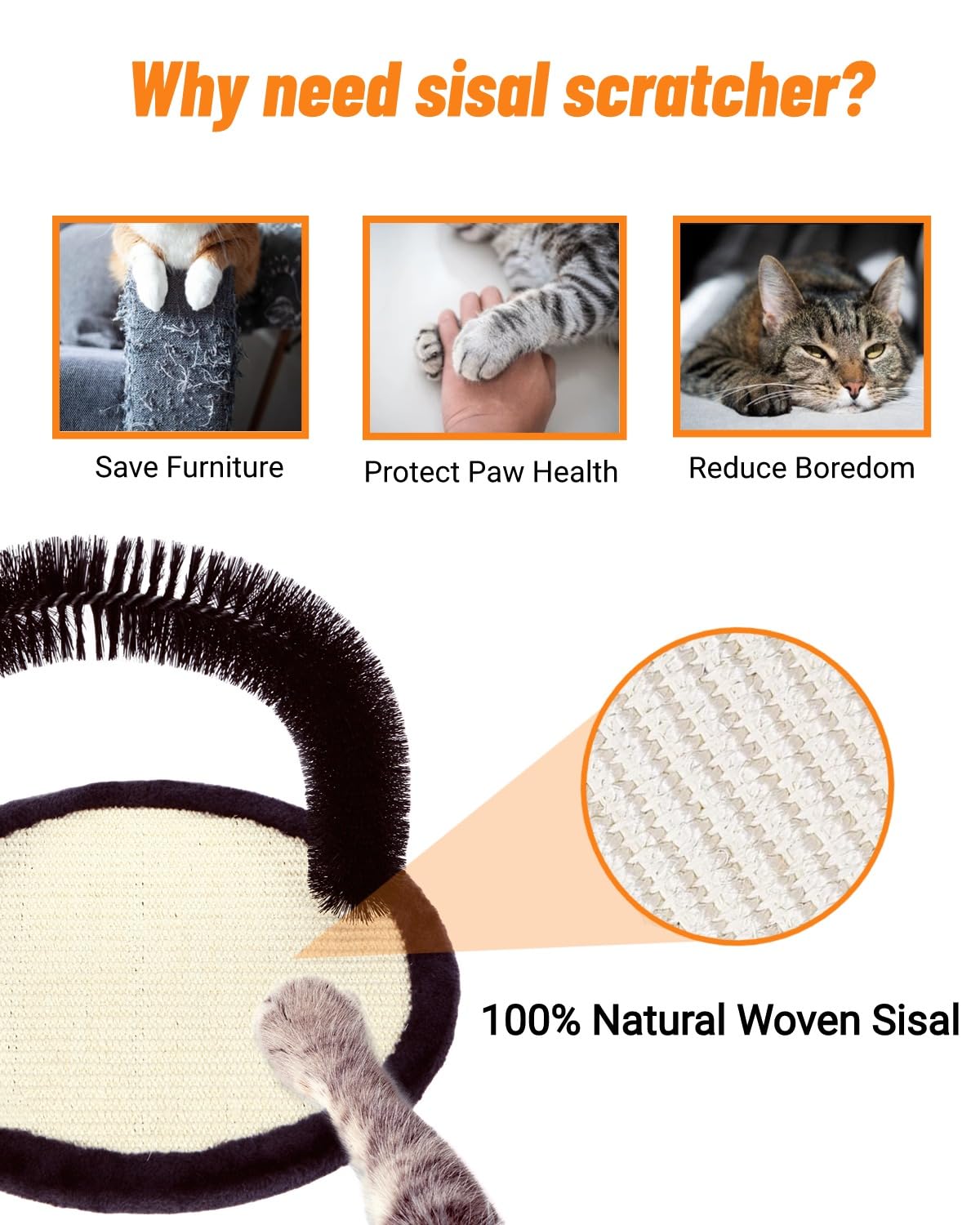 Happi N Pets cat self groomer catnip toy adds playful engagement during grooming.