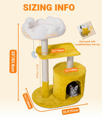 Happi N Pets cat tree scratching posts channel natural scratching away from furniture