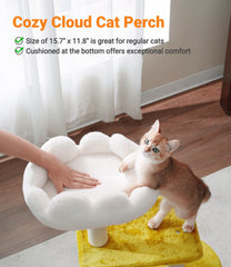 Happi N Pets cat tree viewing perch gives cats a high vantage point