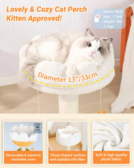 Happi N Pets weighted base ensures stability during energetic kitten play sessions.
