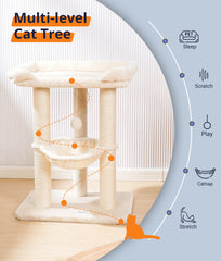 Happi N Pets cozy cat hammock on second level ideal for naps and viewing