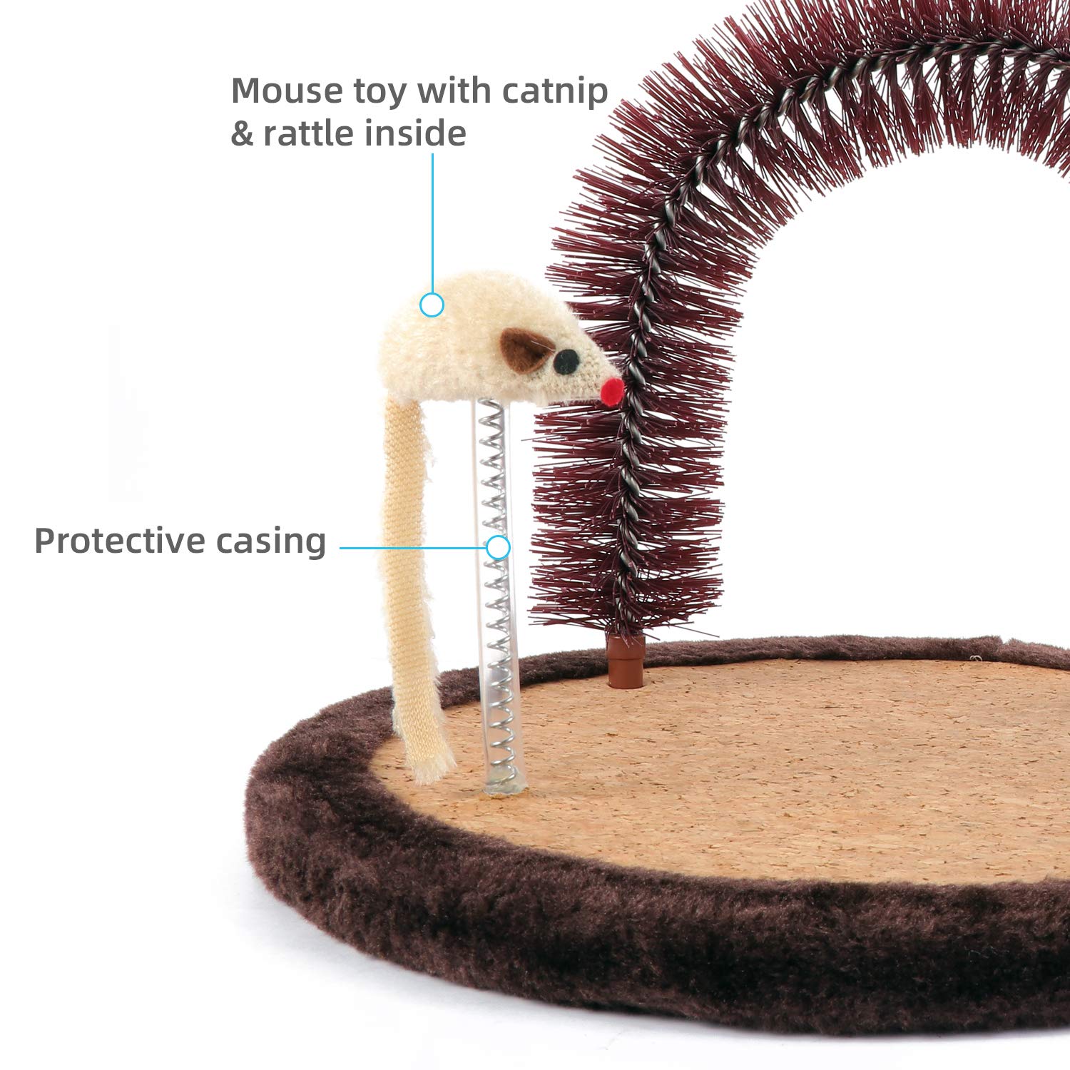 Happi N Pets interactive mouse toy adds extended play while grooming sessions.