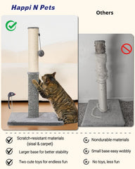Happi N Pets two texture cat scratcher combines sisal and carpet to attract cats