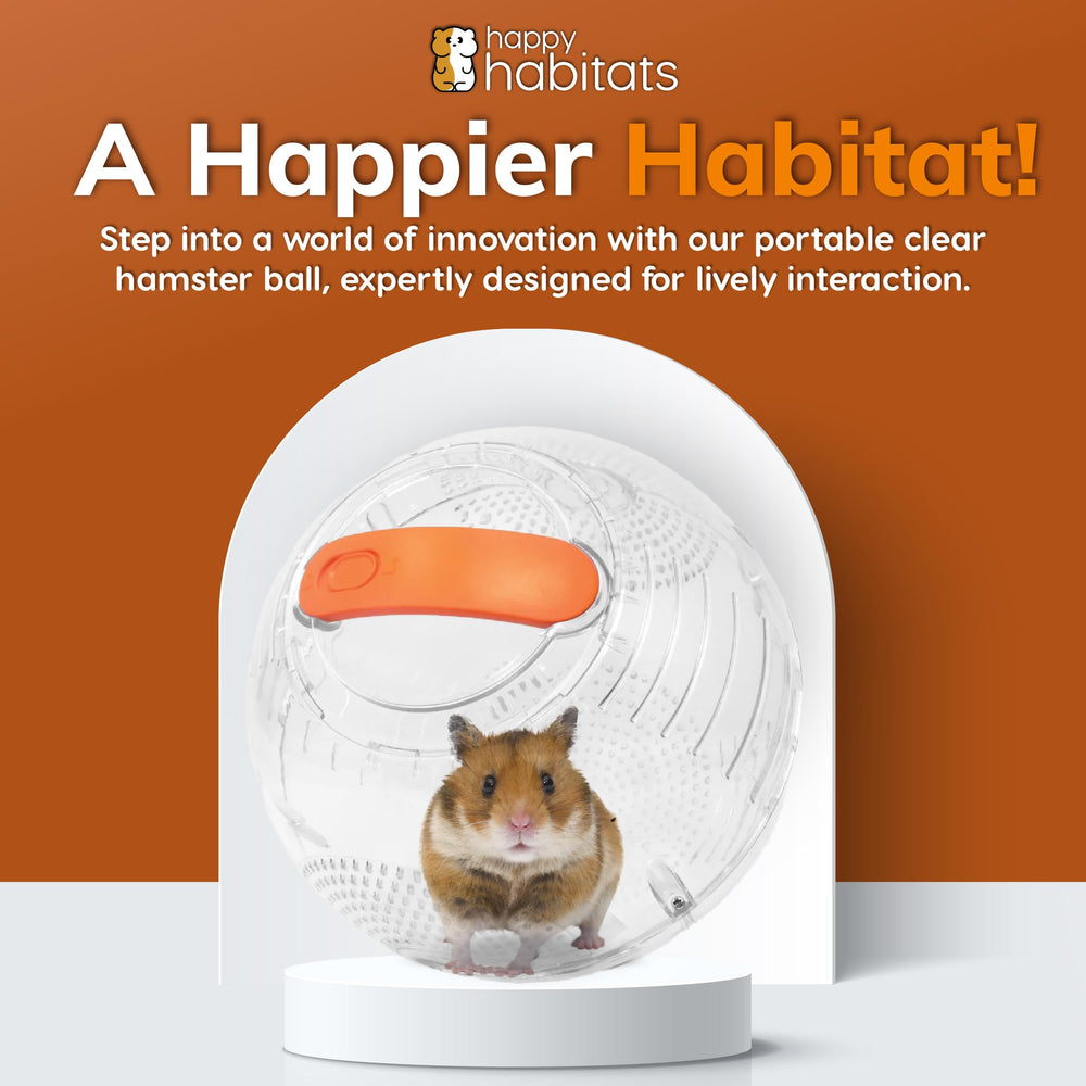 Happy Habitats ball with locking system for secure, worry-free sessions.
