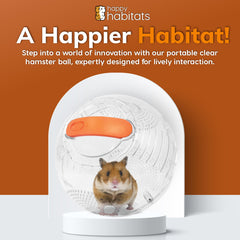 Happy Habitats ball with locking system for secure, worry-free sessions.