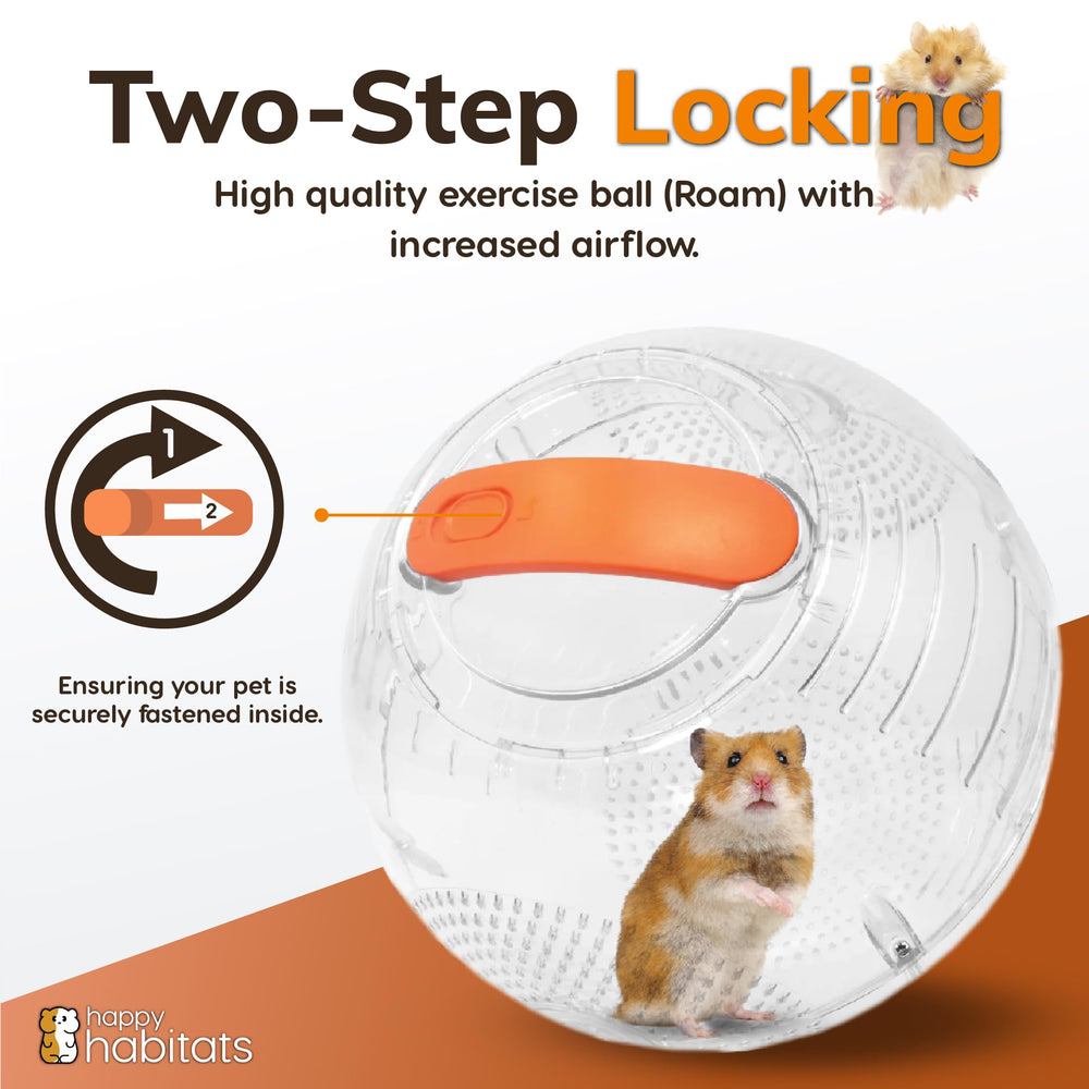 Happy Habitats portable small-animal ball for indoor and outdoor fun.