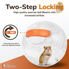 Happy Habitats portable small-animal ball for indoor and outdoor fun.