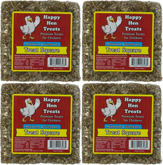 Happy Hen Treats mealworm and sunflower treats; protein-rich snack for chickens in a 4-pack