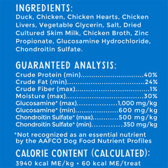 Happy Hips Duck Jerky 20 oz pouch packaging highlighting USA-made production