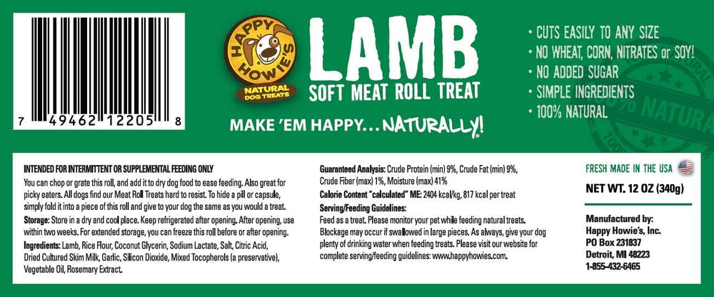 Happy Howie's Soft Meat Roll six-pack ready for stocking.