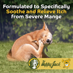 Happy Jack Sardex Mange Treatment bottle cap for mess-free, precise dosing.