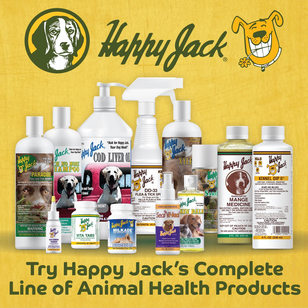 HAPPY JACK Seal 'N Heal 4 oz bottle ready-to-use wound care spray.
