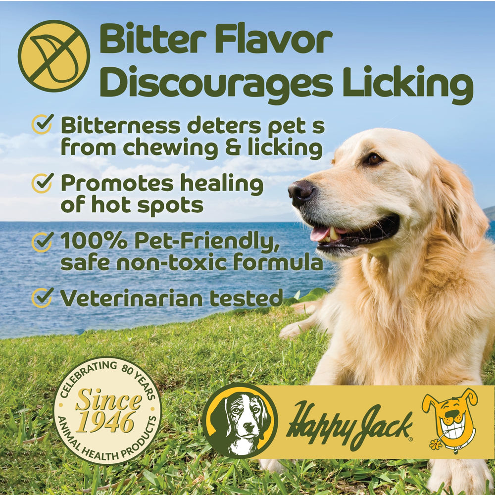 HAPPY JACK Seal 'N Heal dog wound cover uses breathable seal for comfort.