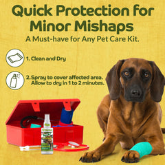 HAPPY JACK Seal 'N Heal paw-area application protects paws from dirt and irritation.