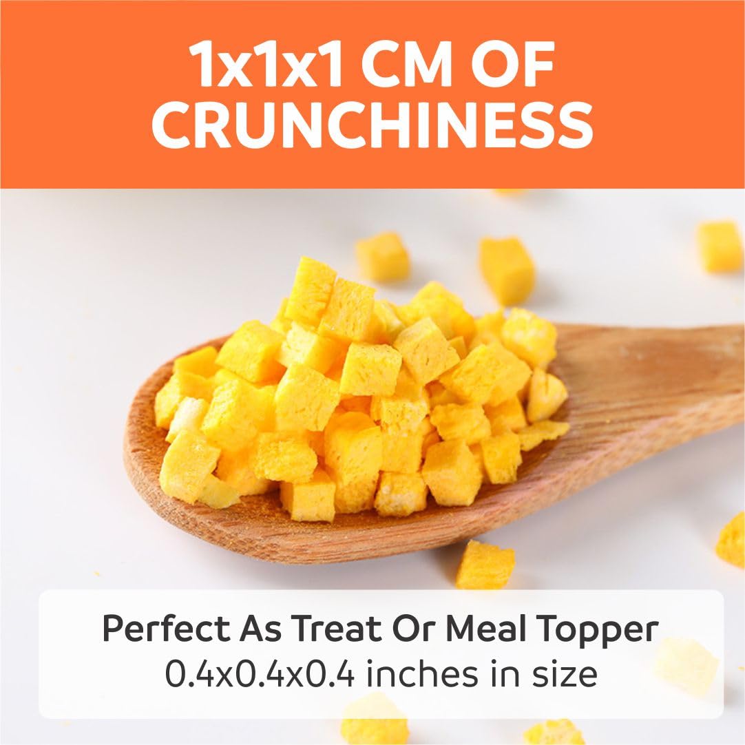 Happy Olly pumpkin treats in bowl—ideal topper for meals.