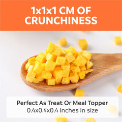 Happy Olly pumpkin treats in bowl—ideal topper for meals.