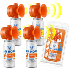 HappyAlley air horn compact orange pack for immediate outdoor safety and deterrence.