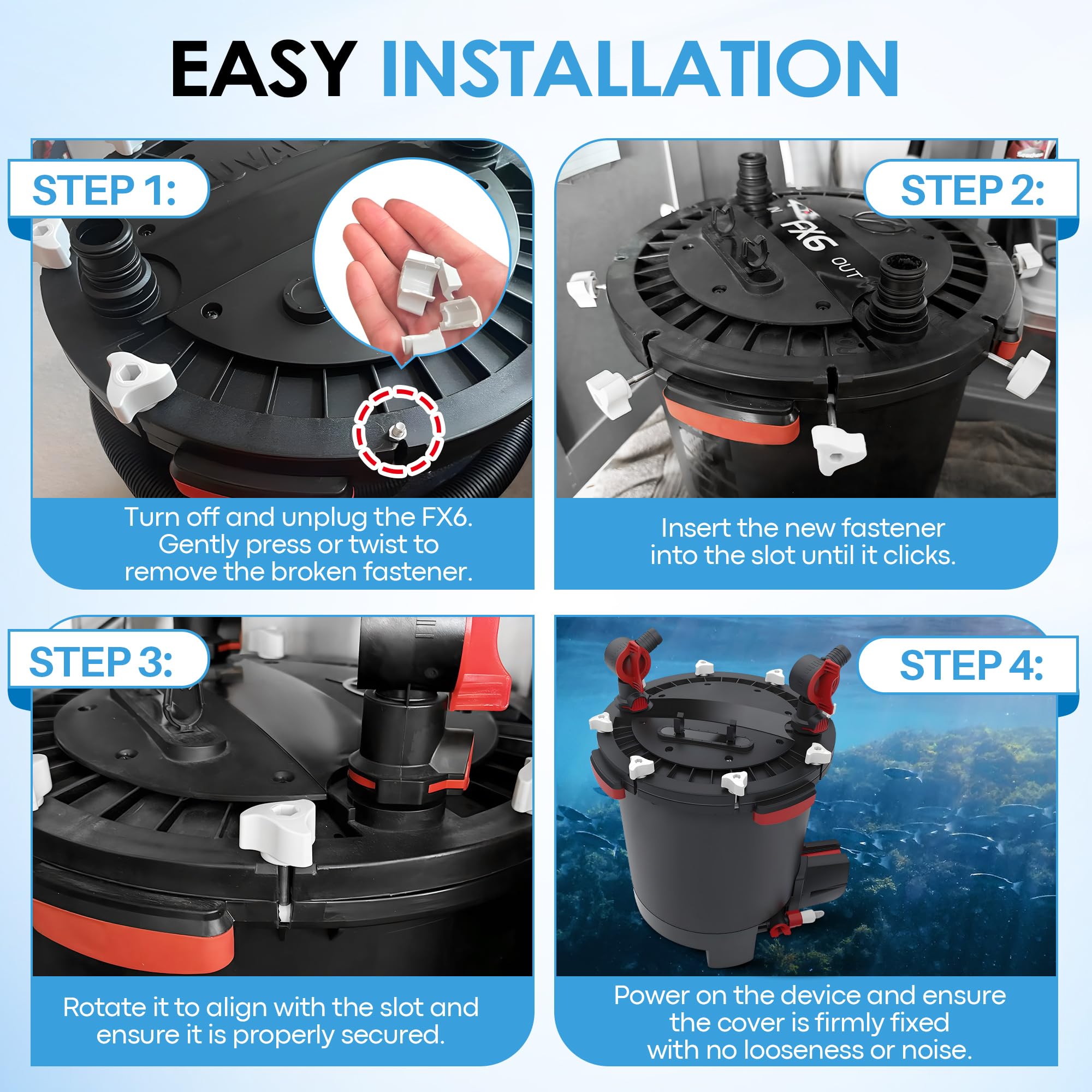 HappyAlley sealed closure supports consistent filtration and reduced leaks during routine service.