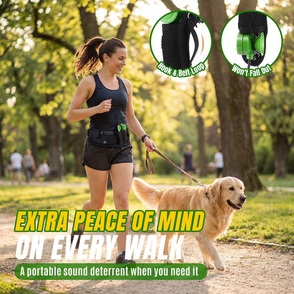 HappyAlley deterrent helps interrupt unwanted dog barking or aggressive behaviors.
