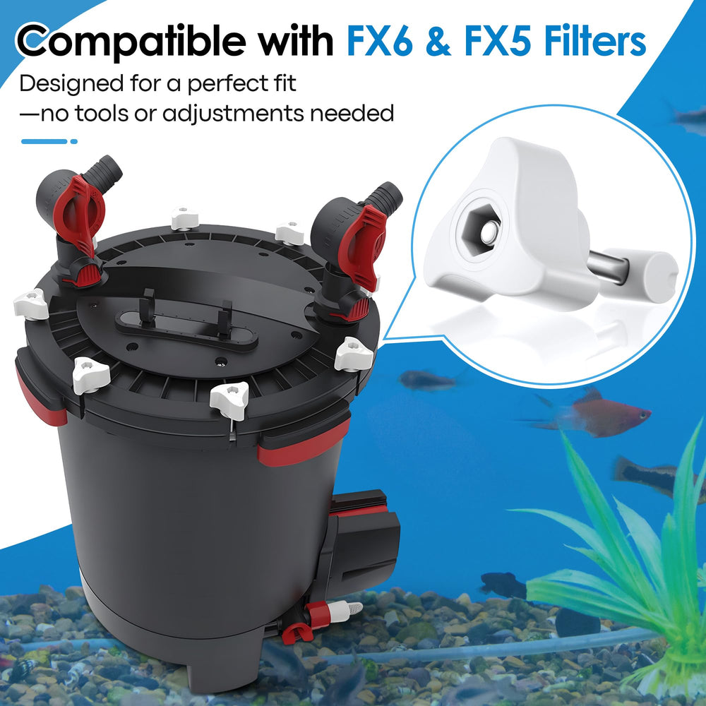 HappyAlley FX5 lid fastener compatibility ensures reliable FX5 filtration performance.