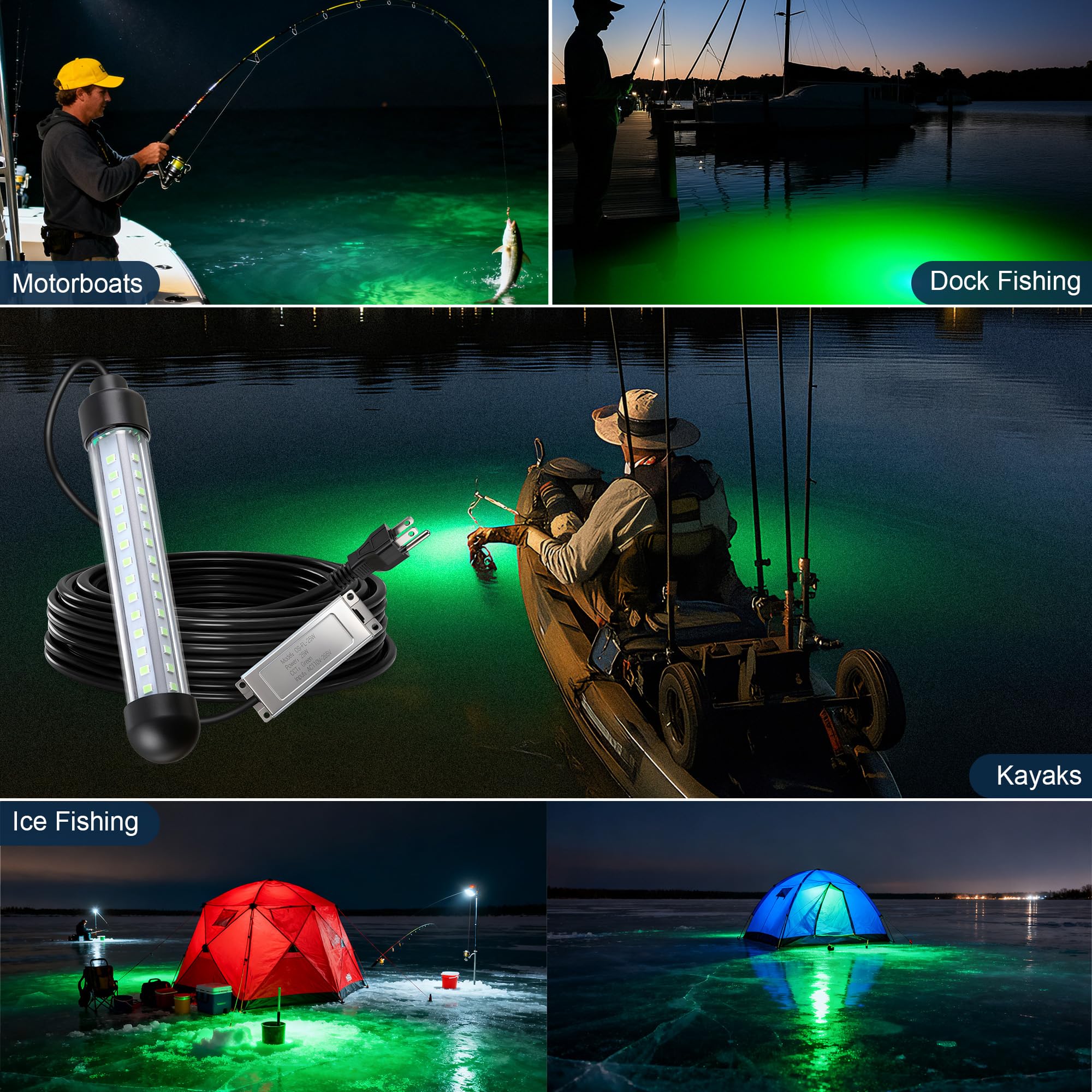HappyAlley night fishing with this light boosts dock and boat setups
