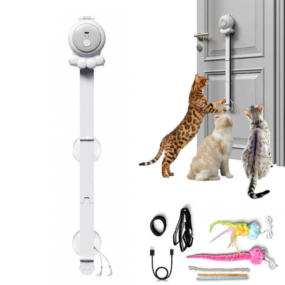 HappyCode 2-in-1 Cat Wand track-chase mode for active indoor play.