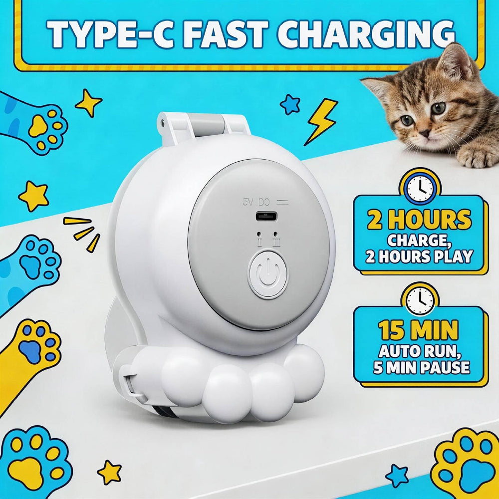 Indoor-friendly HappyCode wand suitable for kittens and adult cats.