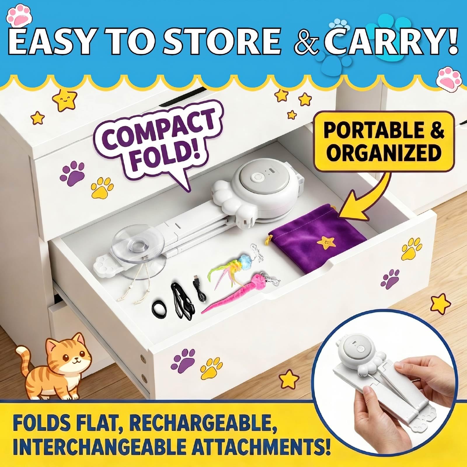 Gift-ready HappyCode cat wand for curious felines and busy households.
