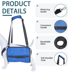 HAPPYHAO dog lift harness soft fabric close-up showing comfort