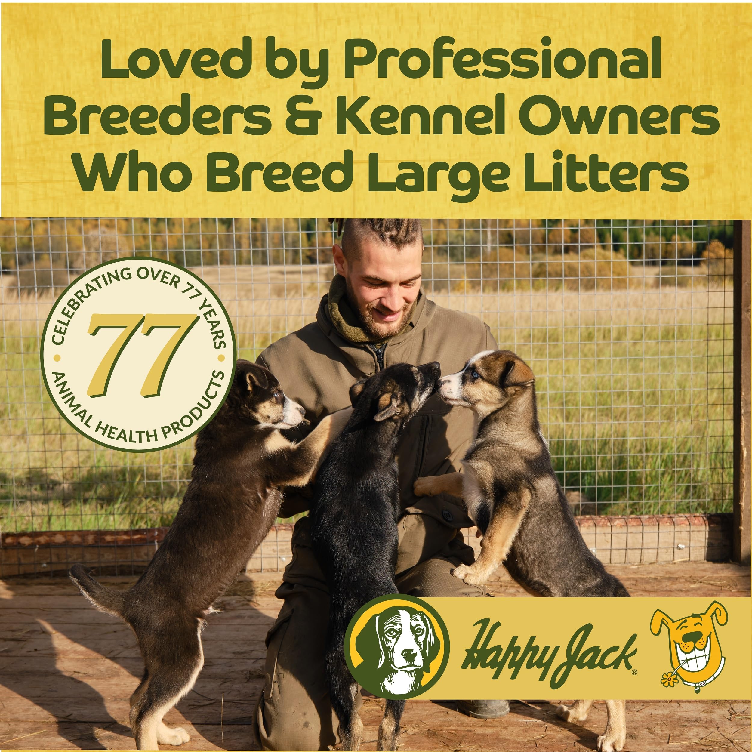 HAPPY JACK Milkade dam-with-pups illustrates nursing support in action.