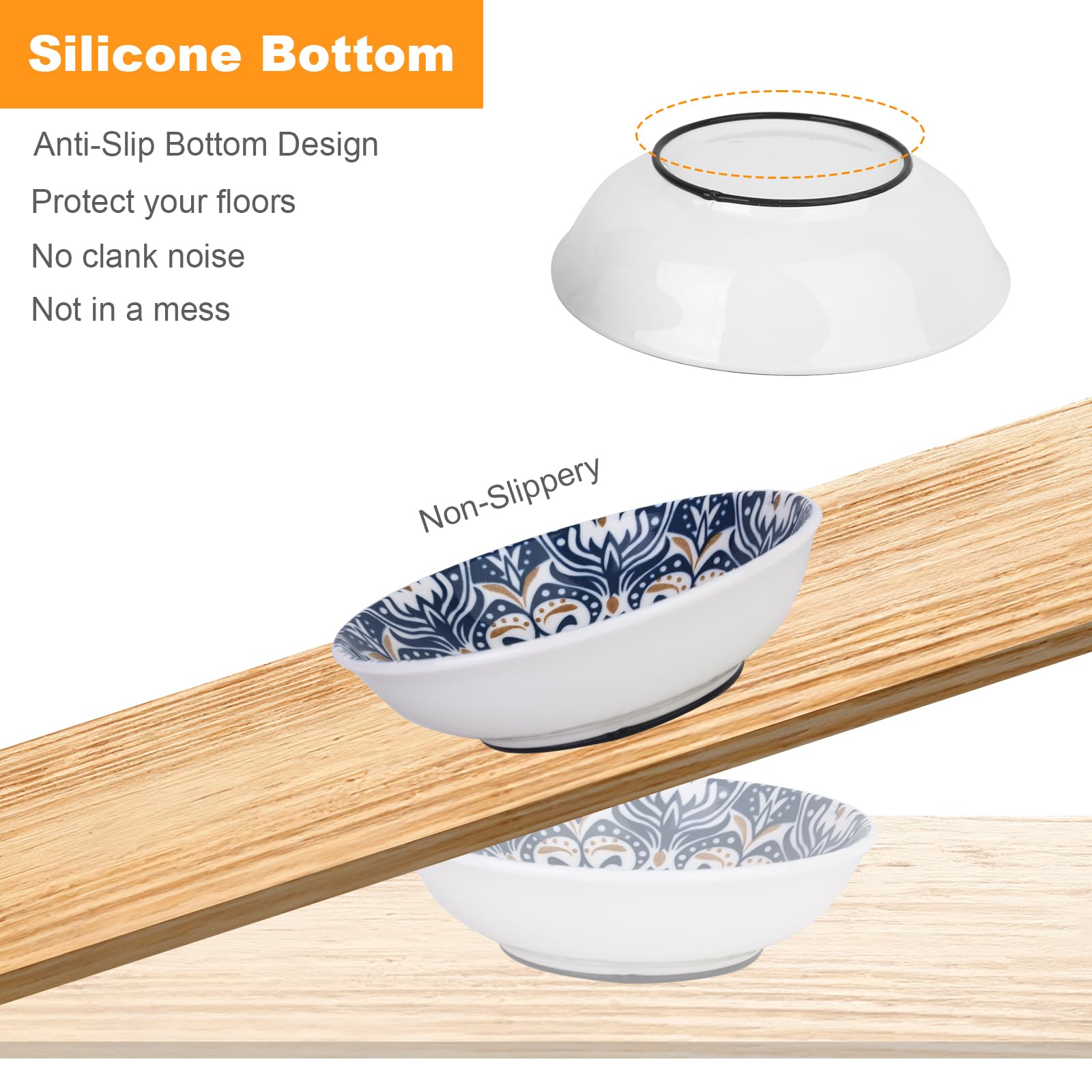 HAPPY KIT whisker-friendly bowls with 5.7 inch diameter reduce whisker contact