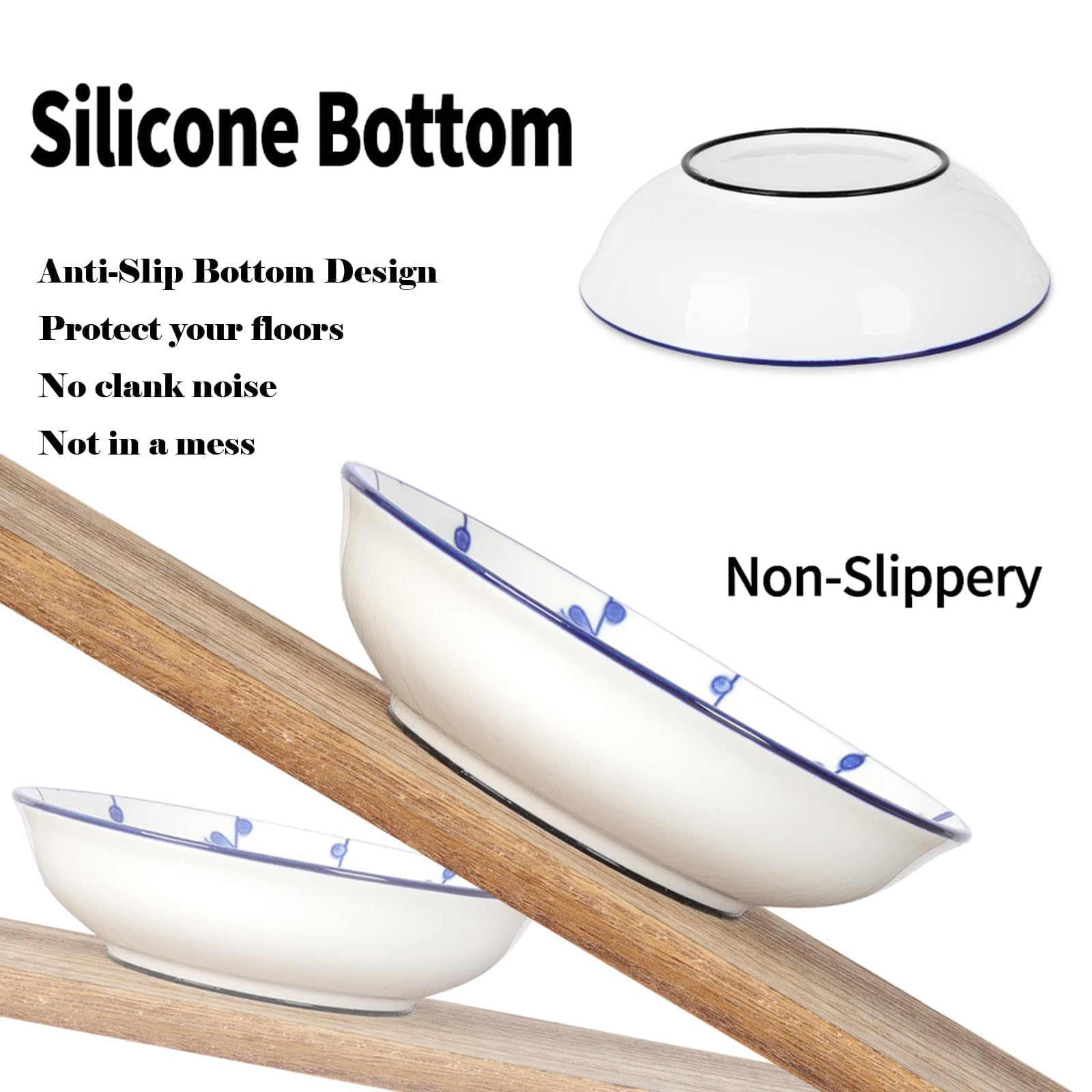 HAPPY KIT shallow dish measures 5.7 inches, reducing whisker fatigue.