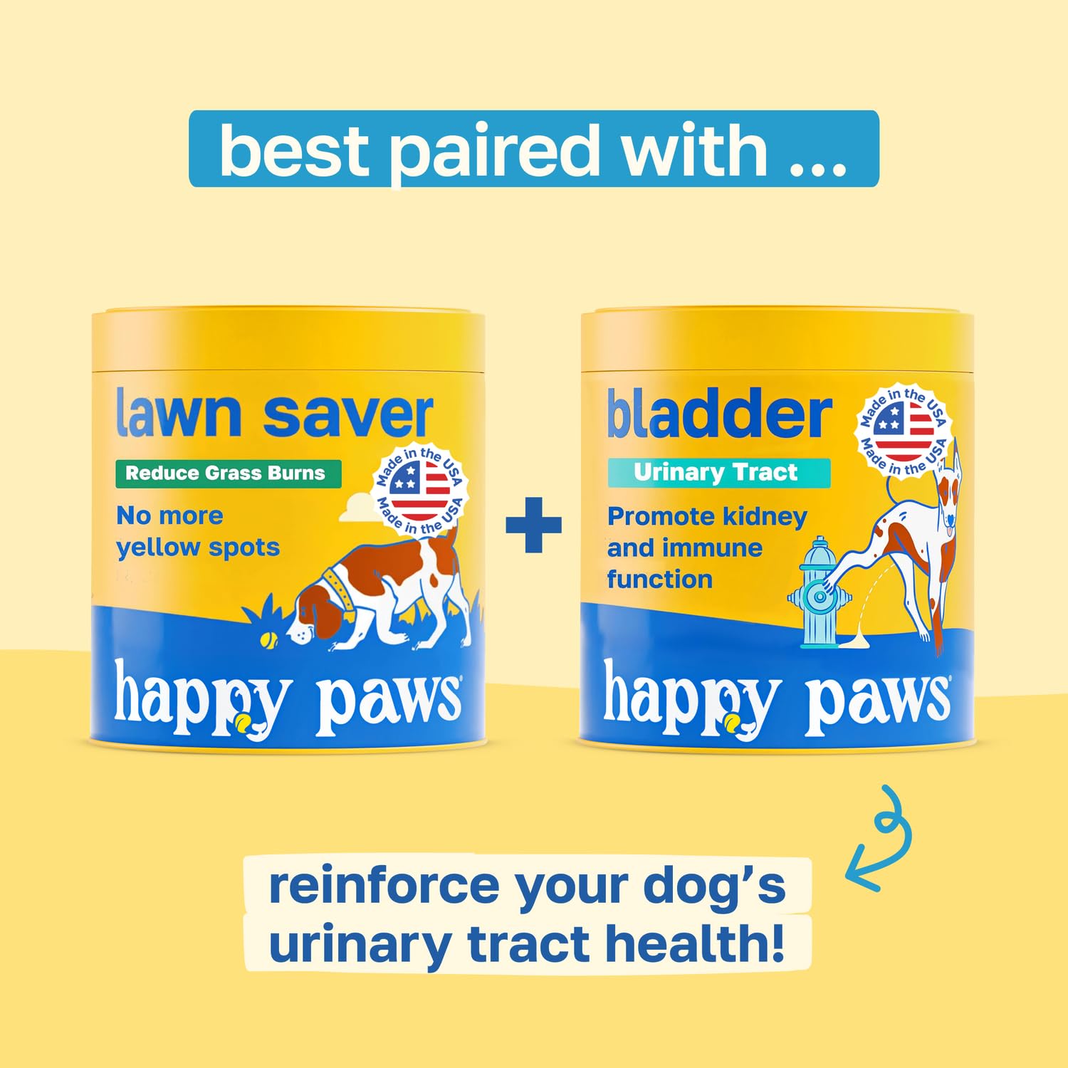 Happy Paws Lawn Saver daily-use chews provide convenient digestive and lawn-support potential.