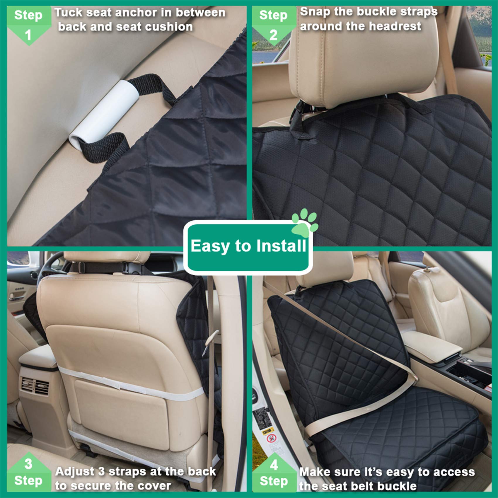HAPYFOST easy-install buckle straps simplify setup in minutes.