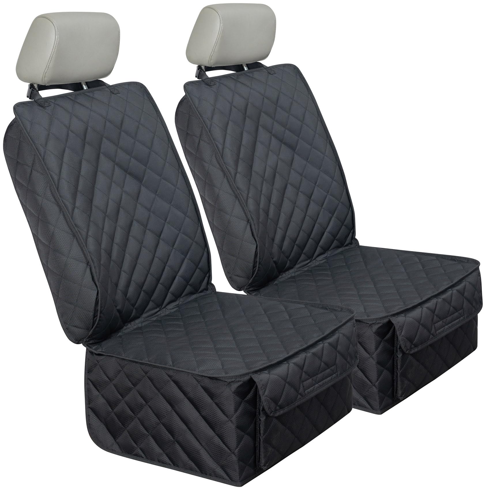 HAPYFOST front seat cover with side flaps protects seats in 2-pack
