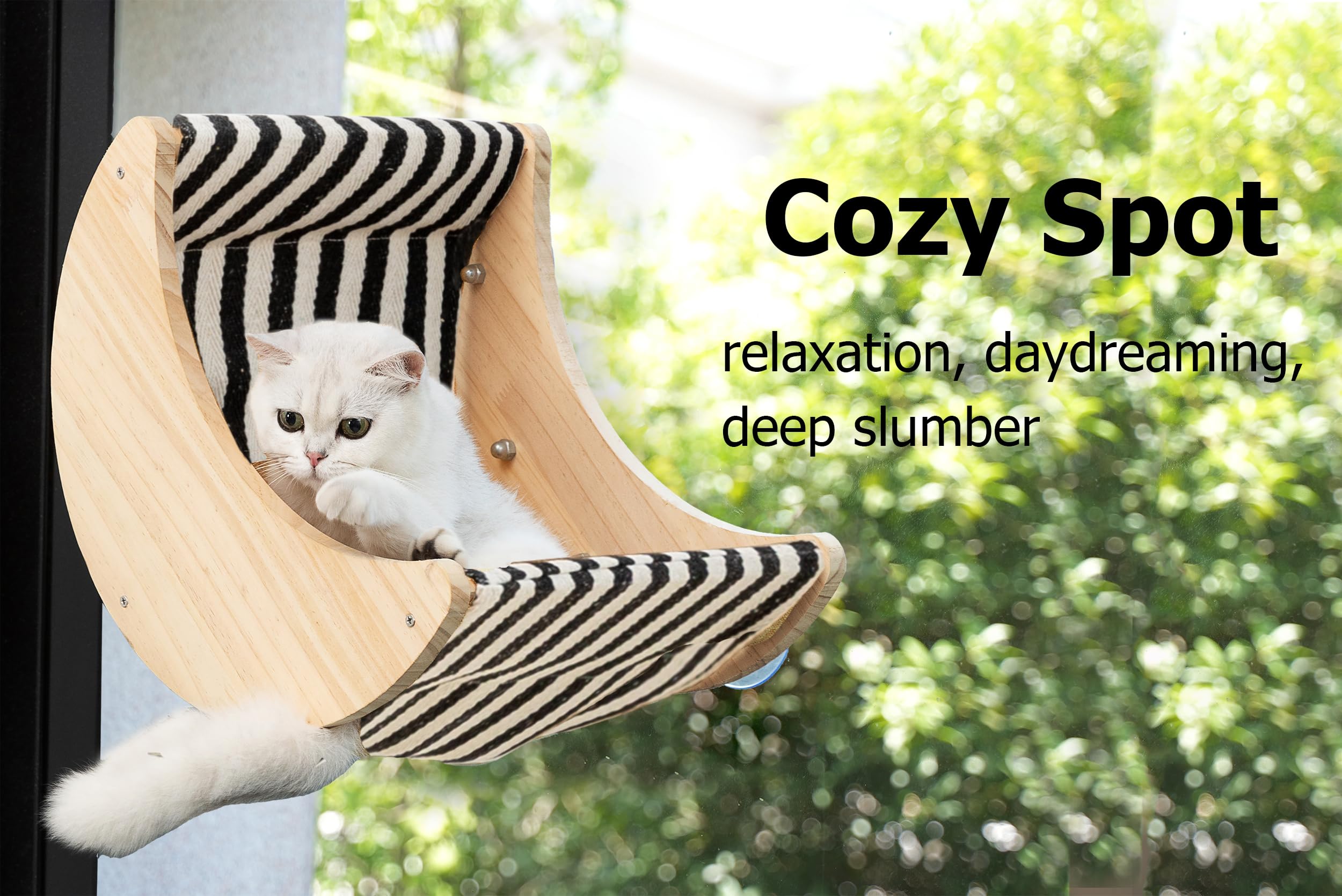 HAPYKITYS sturdy mount ensures a stable, secure window perch.