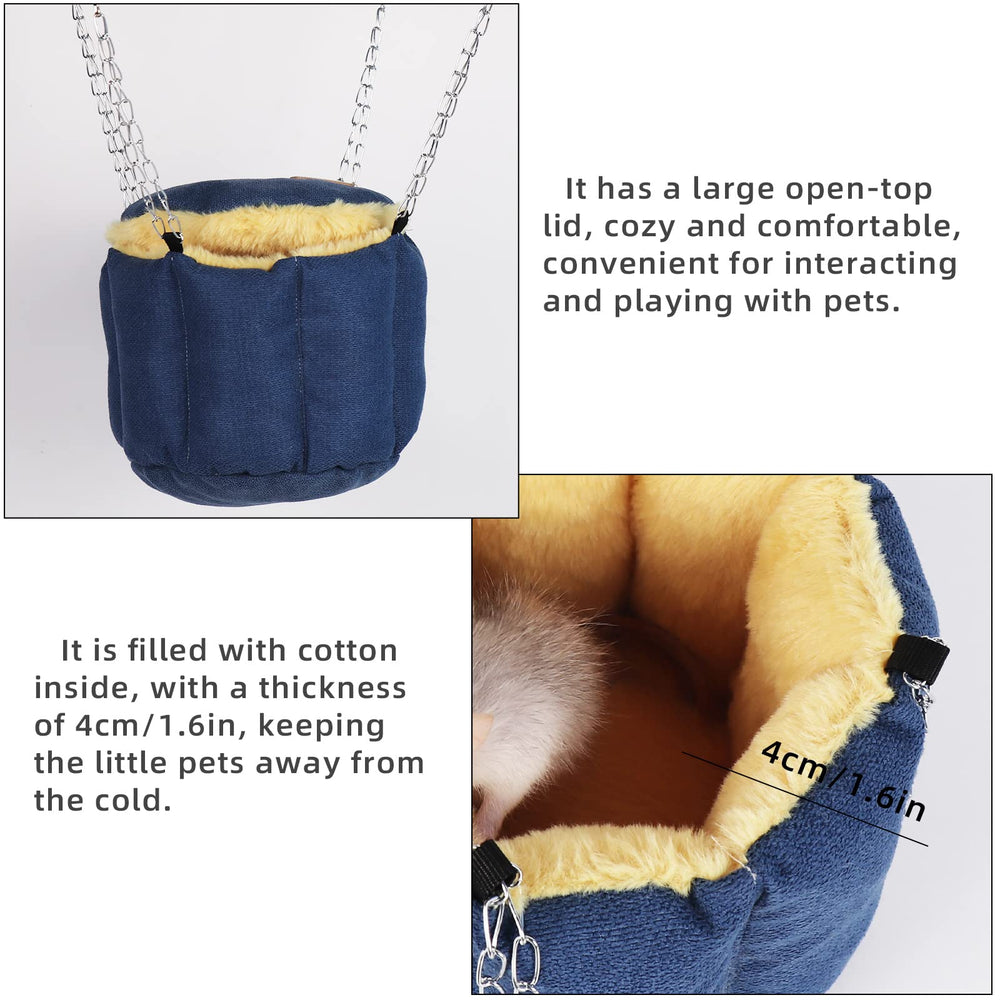 HardcorePet plush-lined bed keeps small pets warm and comfy.