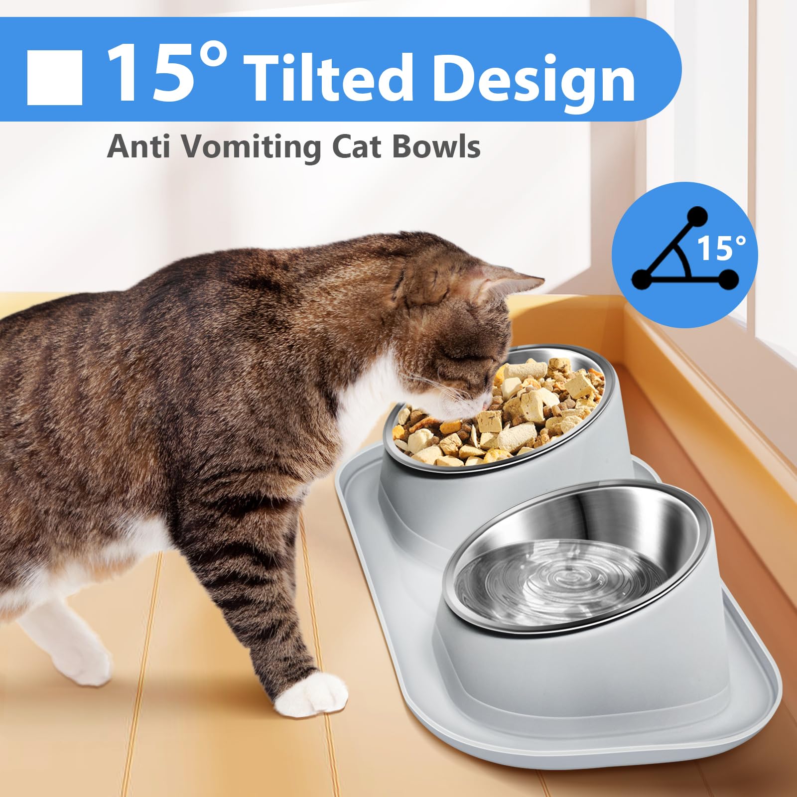 Harhana Ant Away anti-slip base keeps bowls steady during meals.